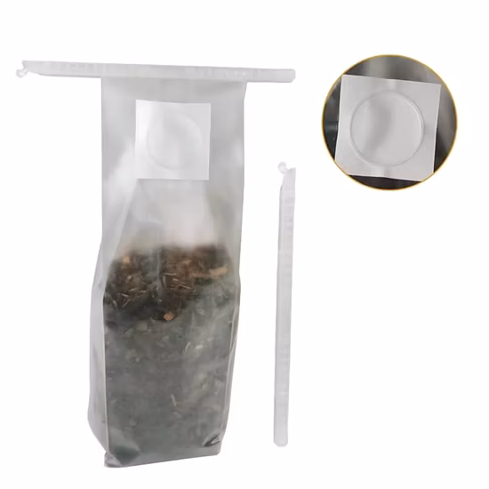 Autoclave Polypropylene Lions Mane Mushroom Grow Bags Oyster Mushroom Fruiting Bags Shiitake Mushroom Spawn Bags